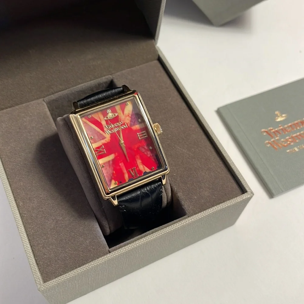 SOLD - Vivienne Westwood iconic UNION JACK IMPERIALIST WATCH NWT - Picture 3 of 10